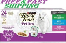 Purina Fancy Feast Gourmet Wet Cat Food Variety Pack, Petites Gravy Collection,