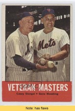 1963 Topps Casey Stengel Gene Woodling Veteran Masters ( ) #43 HOF READ 0q4