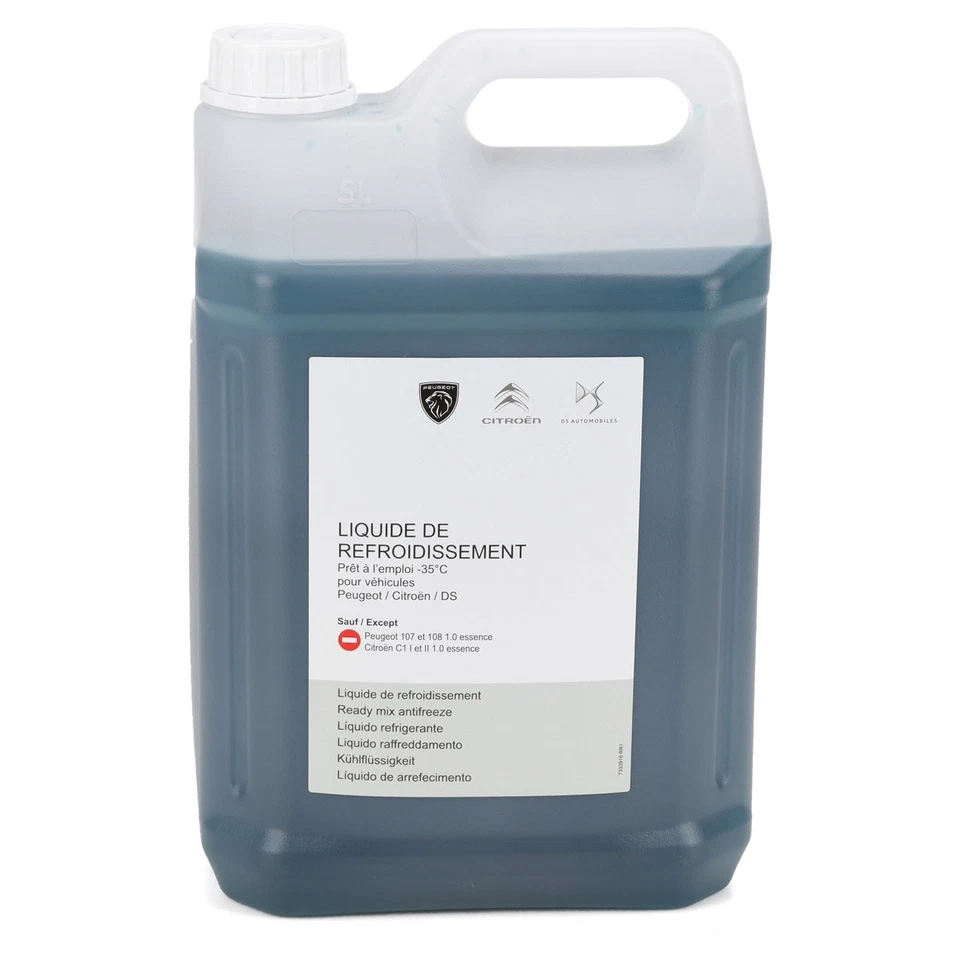 5L ORIGINAL PSA Kühlerfrostschutz BLAU / GRÜN B71 5110 1637756480 - Bild 1 von 4