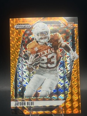 2025 Panini Prizm Draft Picks #127 Jaydon Blue Prizms Orange Finite #/39