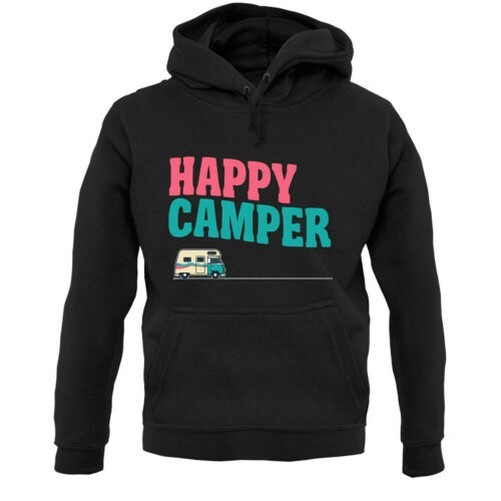 Dressdown Happy Camper Sudadera Capucha Van Camping Viaje XL-XXL