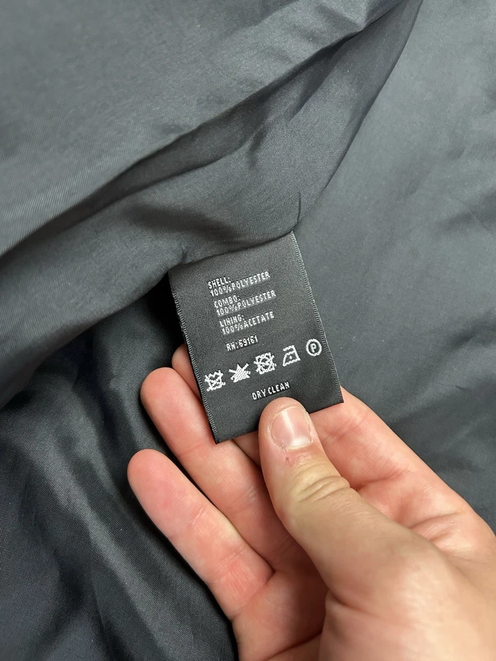 Carlisle дизайнерская куртка черный напечатано траншея женщин размер 12 отличное - Изображение 4 из 4