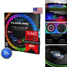 TOSY Flying Disc - 108 RGB Multicolor LEDs, Auto Light Up, Rechargeable