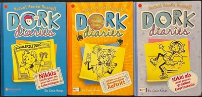 SAMMLUNG PAKET - 3 x RACHEL RENÉE RUSSELL - DORK DIARIES - Nikkis Auftritt u.a.