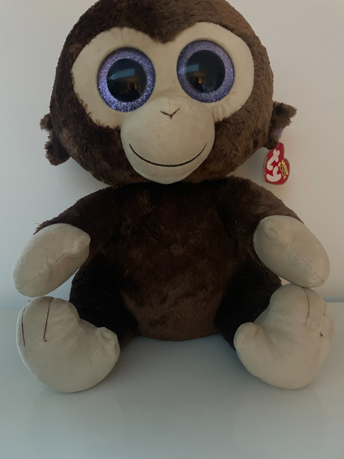 TY Beanie Boo 36800 Coconut Monkey 18"" 45cm TALL ****PRE-OWNED