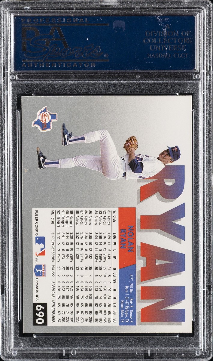 1993 FLEER #690 NOLAN RYAN PSA 10 | eBay