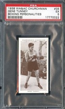 1938 CHURCHMAN'S BOXING PERSONALITIES #35 GENE TUNNEY PSA 5 HOF *DS14460