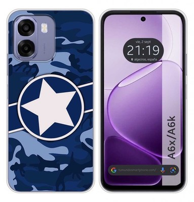 Hülle Silikon für Oppo A6x/A6k Design Tarnung 03 Muster