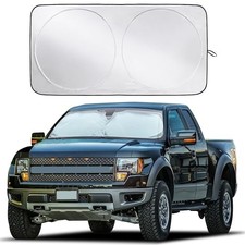 Windshield Sun Shade with Storage Pouch Reflective 240T X-Large Truck