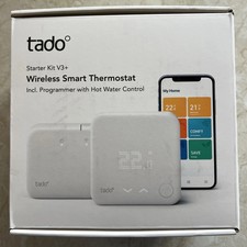 Tado° Smart V3+ Wireless Smart Thermostat Starter Kit In White. In a Sealed Box