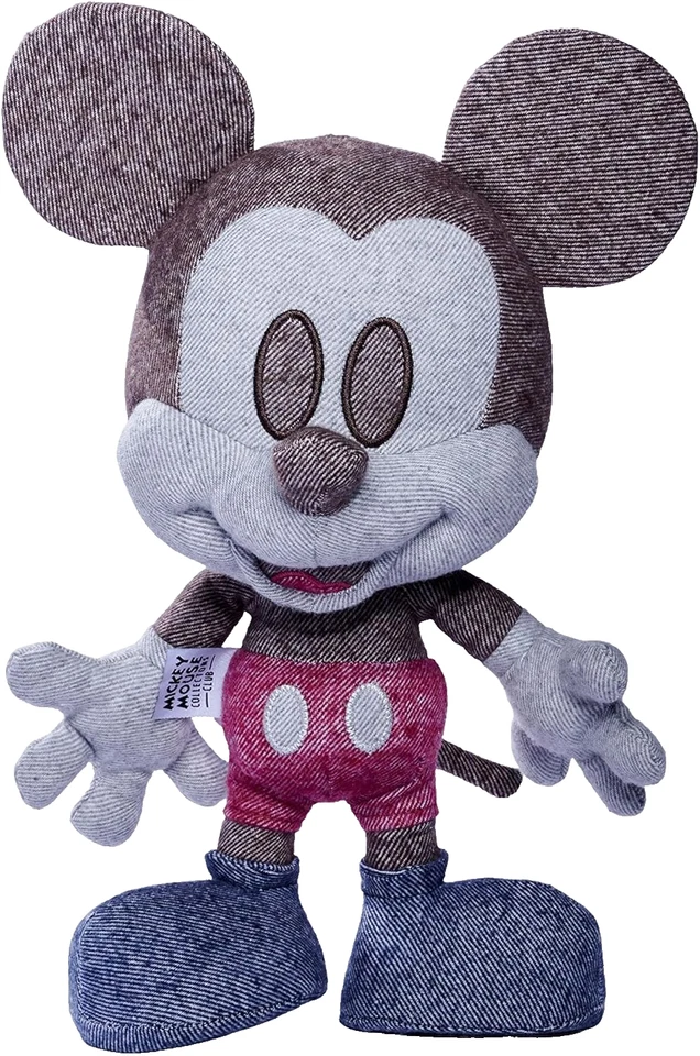 DISNEY MICKEY MOUSE COLLECTORS CLUB 35cm DENIM SOFT PLUSH TOY #10 By SIMBA NEW - Image 2 of 2