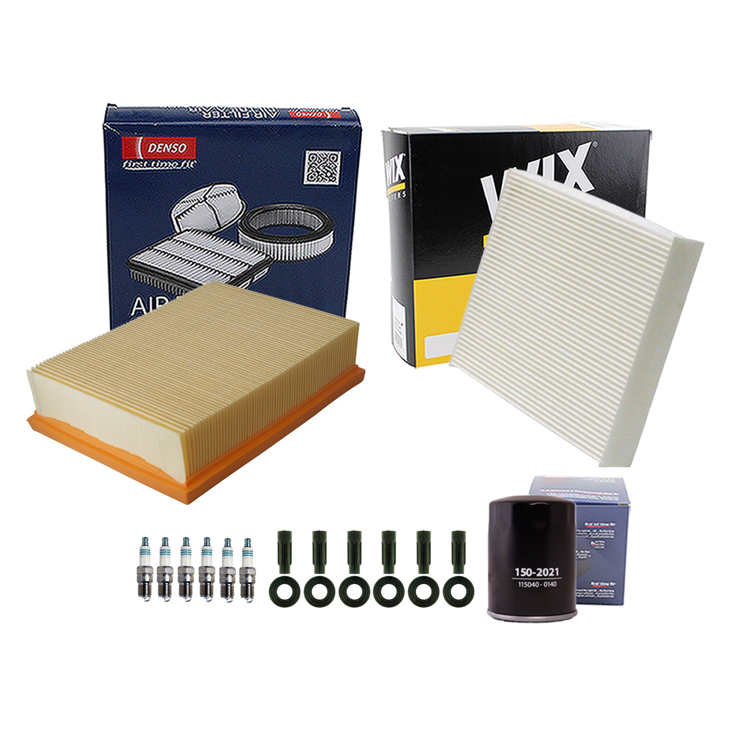 Denso Tune Up Kit NGK 6 Spark Plugs  Boots Kit for Fusion Milan 3.0L V6 DOHC G