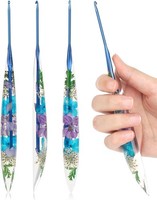 HäKelnadel 2,5Mm Ergonomisch Mit Weichem Griff Blumenmuster FüR AnfäNger Profis