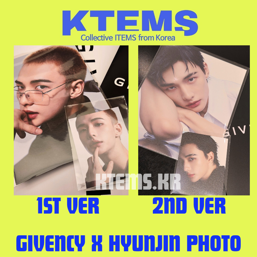 Stray Kids ヒョンジン GIVENCHY 特典 ポストカード On Hand/New] Stray Kids Givenchy Hyunjin photocard postcard set