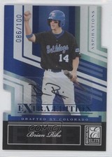 2007 Donruss Elite Extra Edition 86/100 Brian Rike #9 Auto 0b0
