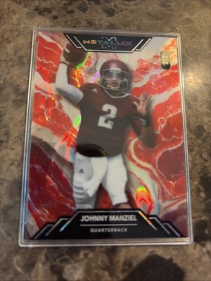 Johnny Manziel 2/2 Lava Double Jersey Number & Color Match Wild Card Metallix