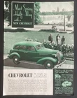 1937 CANADIAN CHEVROLET CANADA CAR AD 4 DOOR SEDAN NIAGARA FALLS