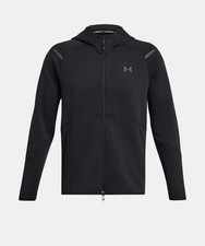 Image of New Under Armour UA Unstoppable Fleece Men's Full Zip Black Size XXL Retail $110