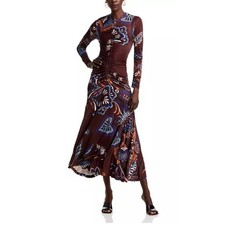 FARM Rio Floral Gathered Bodice Midi Dress Size Small