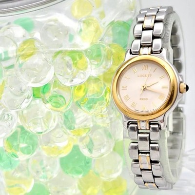 SEIKO Lucent 1E21-0G80 Roman Ivory Combi Ladies Quartz Watch