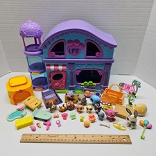 Littlest Pet Shop LPS DELUXE PLAYSET LOT w/ 11 Pet Figures Accessories - 2024