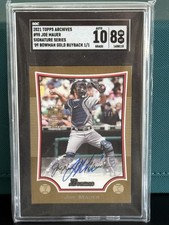 2021 Topps Archives Signature Series #98 Joe Mauer HOF 1/1 SGC 8 Auto 10