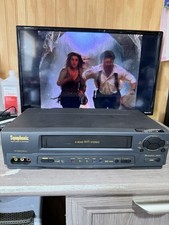 Symphonic VR-701 4 Head Hi-Fi Stereo VHS Video Cassette Recorder VCR No Remote