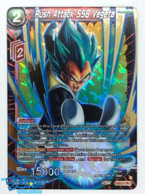 Rush Attack SSB Vegeta BT18-005 SR Dawn of The Z-Legends DBS 