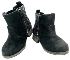 Sarah-Jayne Adison Black Suede Glitter Little Girls Size 5