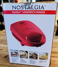 Nostalgia MyMini Sandwich Maker In Red