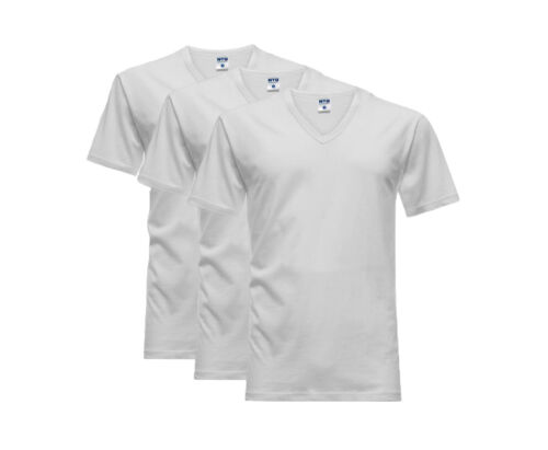 3x / 5x PACK t-shirt NOTTINGHAM cotone 100% maglietta UOMO girocollo scollo a v - Foto 10 di 14