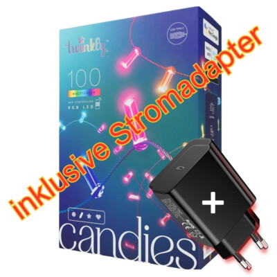 TWINKLY 100 Candies Candles LED Lichterkette RGB 16 Mio. Farben appgesteuert
