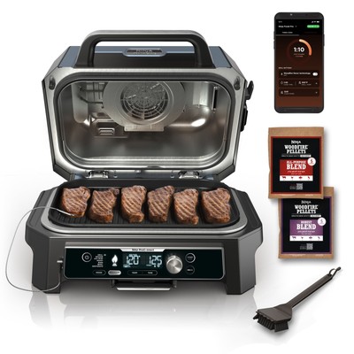 Ninja Woodfire ProConnect 20'' 1760W Electric Outdoor Grill With Digital Display