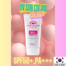 [KISSERA] Korea Moisturizing Sunscreen Collagen Cream SPF 50+ PA+++ 2.47oz NEW