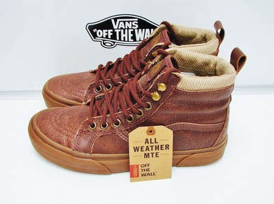 sk8 hi mte brown leather