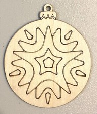 Ready To Paint Wood Ornament - #362 - Ornament - Free Shipping