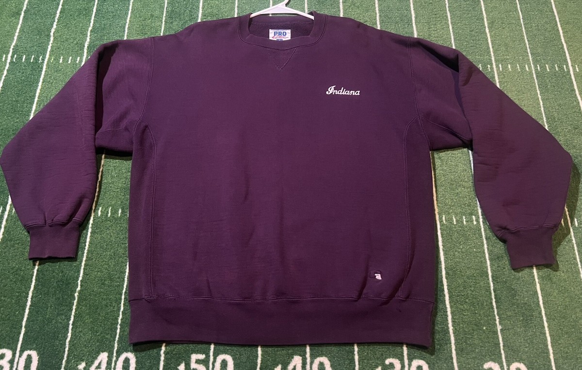 Vtg 90s Russell Athletic Pro Cotton Burgundy Sweatshirt Size