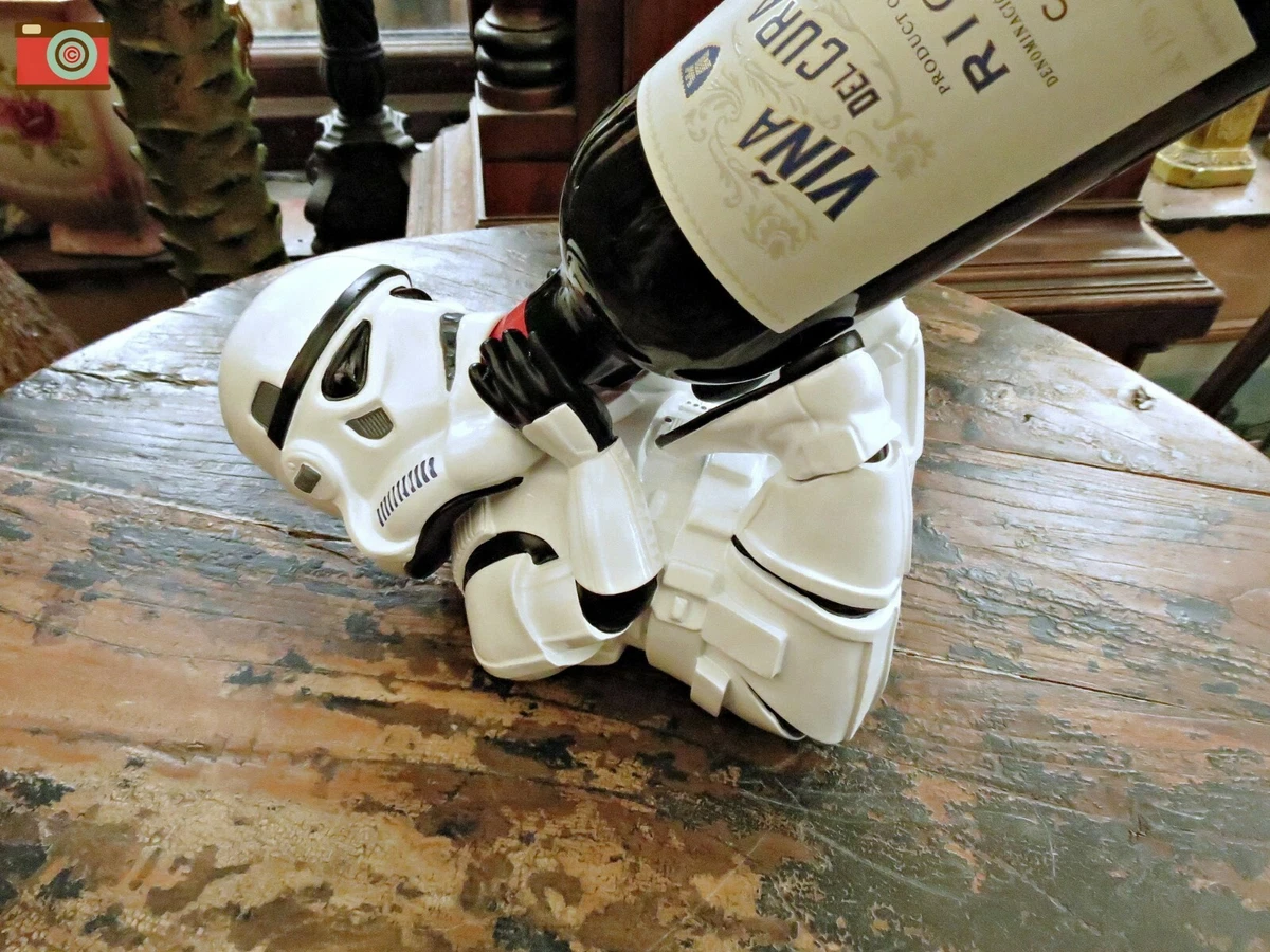 STAR WARS STORMTROOPER GUZZLER Wine Bottle Holder Rack. Great Gift