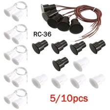 5/10Pcs RC-36 NC Recessed Wire Door Contact Sensor Alarm Magnetic Reed Switch US