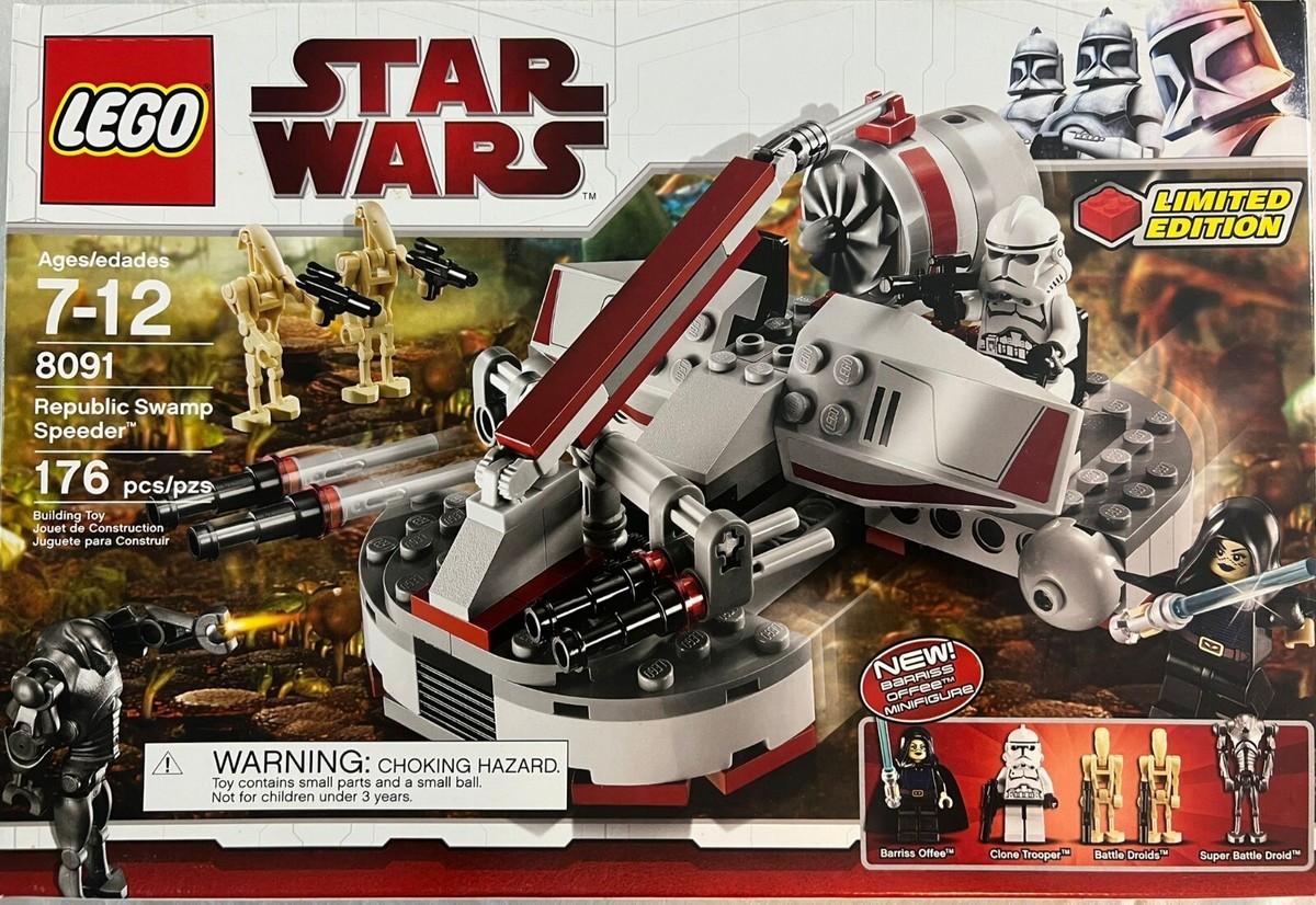 LEGO STAR WARS Republic Swamp Speeder 8091 NIB Toys R Us Exclusive