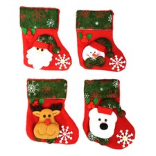 Christmas Santa Socks Cute Ornaments Festival Party Xmas Tree Hanging Decoration