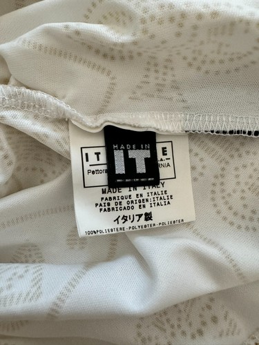 Canotta Versace Jeans Couture Donna XS Bianco Stampa Carte Oro Pre Owned - Foto 6 di 7