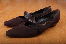 Russell & Bromley Kitten Heel Slip On Strap Women's Size 38 1/2