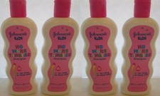 4 ORIGINAL JOHNSONS KIDS NO MORE TANGLES VINTAGE HAIR SHAMPOO FREE SHIPPING USA