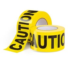 2 Pack Yellow Caution Tape Roll 3 inch x 1000 ft Safety Barricade Tape