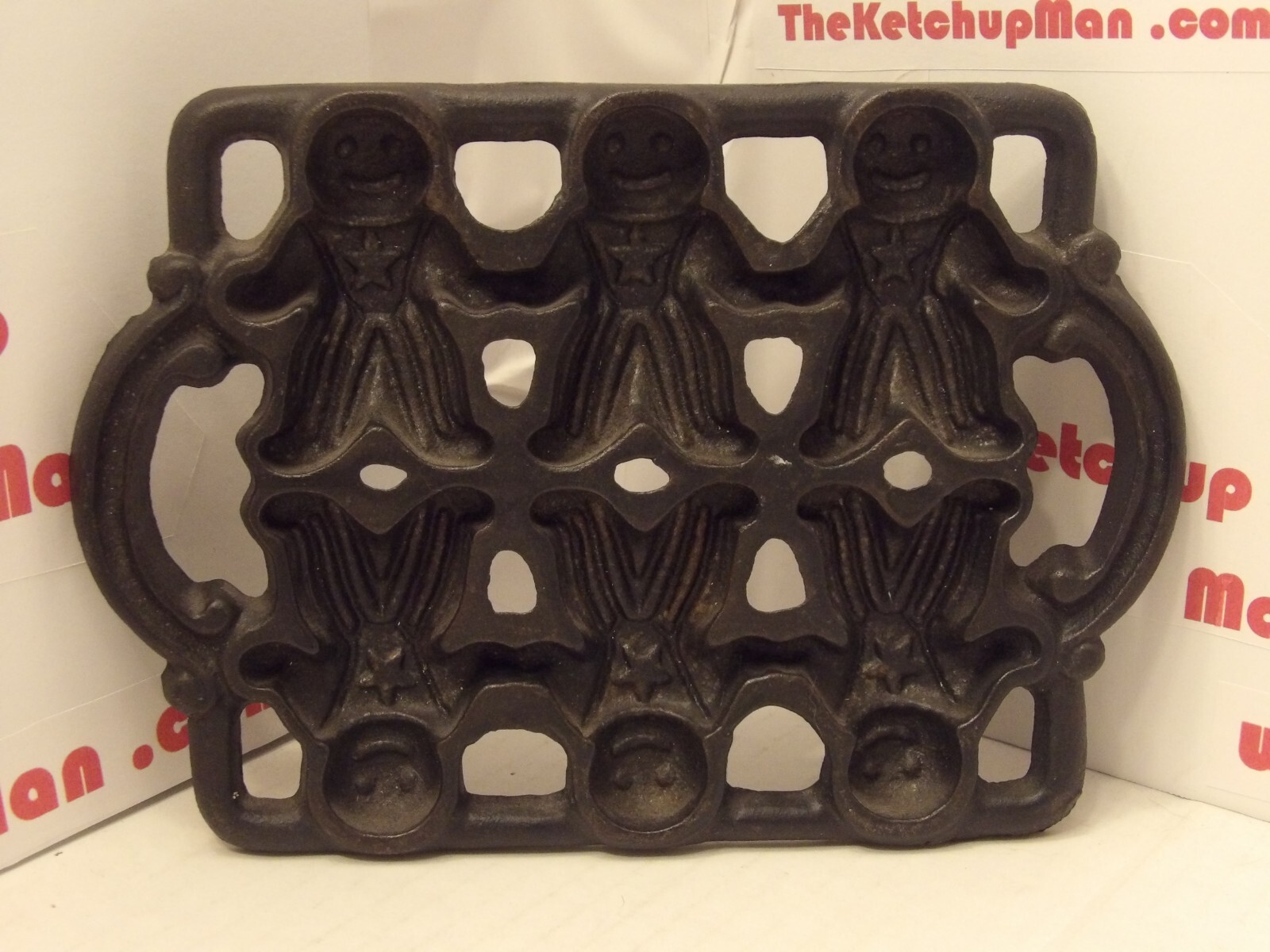 Cast Iron Gingerbread Man Mold Baking Cornbread Pan unbranded eBay