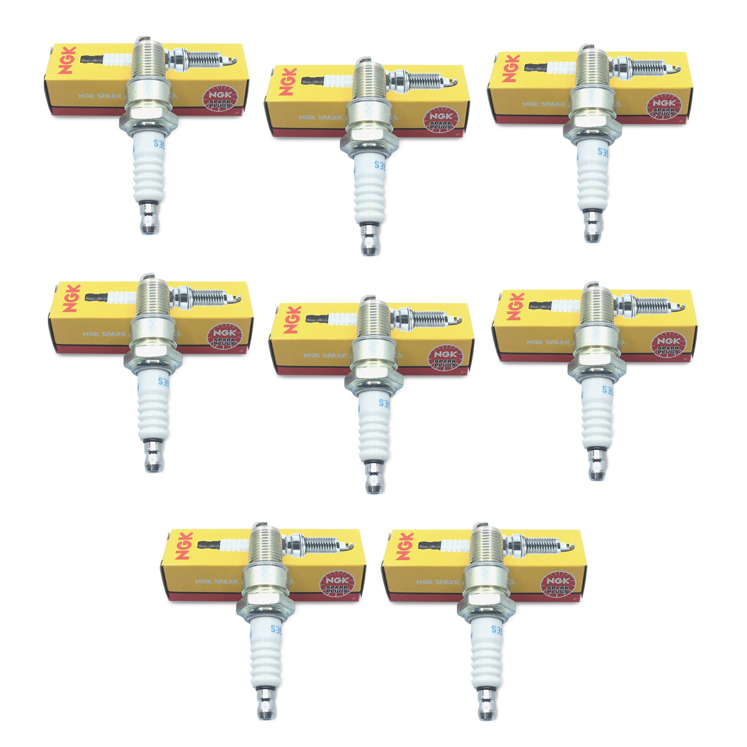 Set of 8 New NGK Copper Spark Plugs BPR6ES 7131 Made in Japan