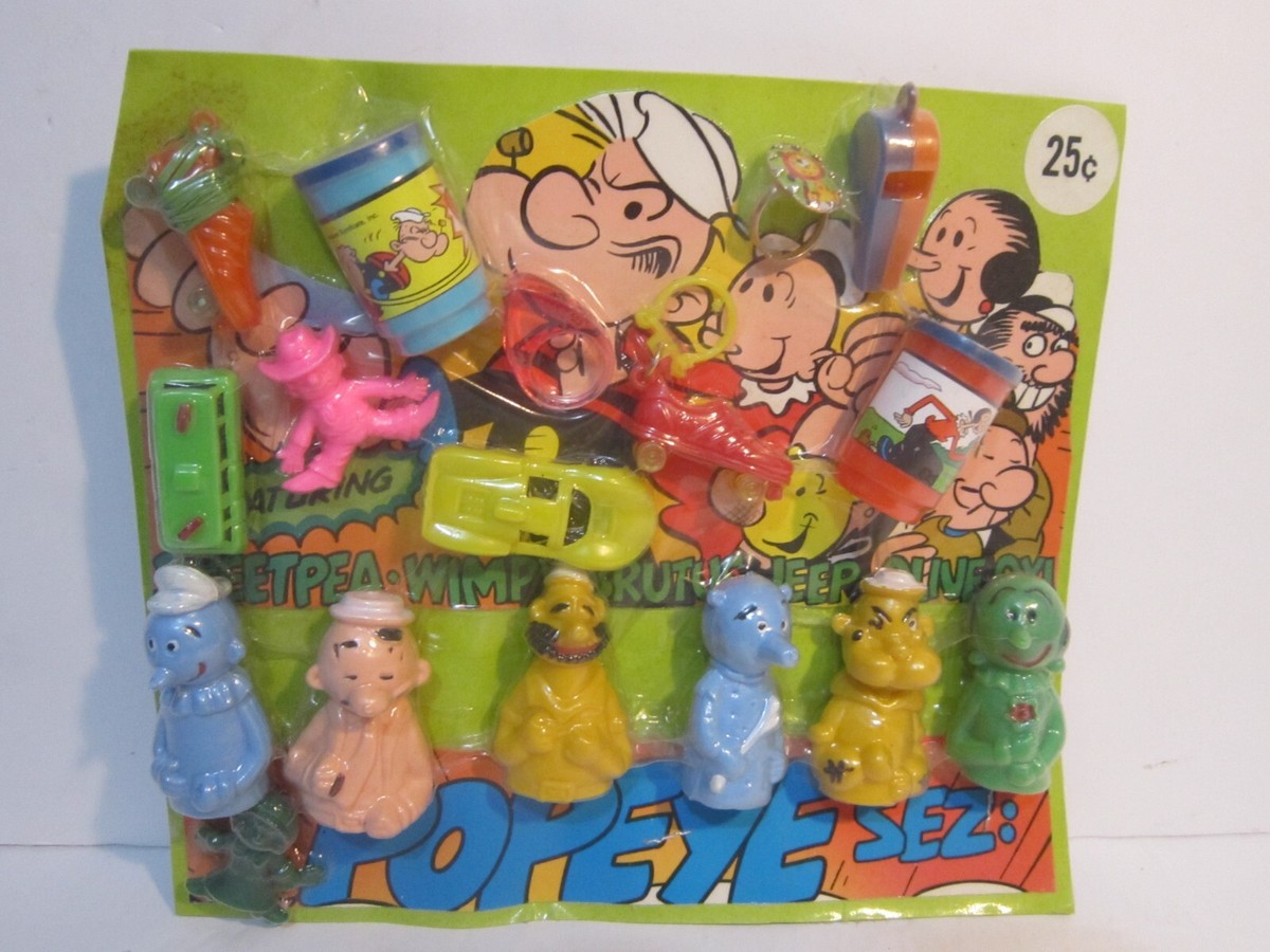 Vintage POPEYE SEZ, OLIVE OIL, BRUTUS Vending Machine Display Card