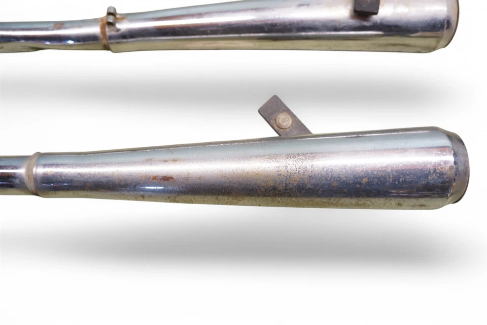 Triumph T120R Tiger TR6R R Bonneville 650 TR6 Drag Exhaust Pipes *RG16 - Image 3 of 4