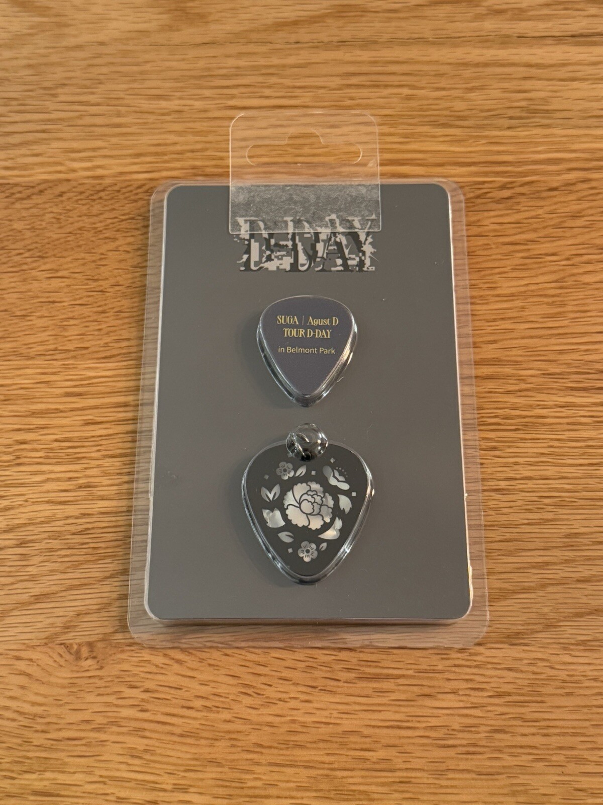 BTS Suga Agust D Tour D-DAY Guitar Pick Set In Belmont Park - Brand New Sealed
